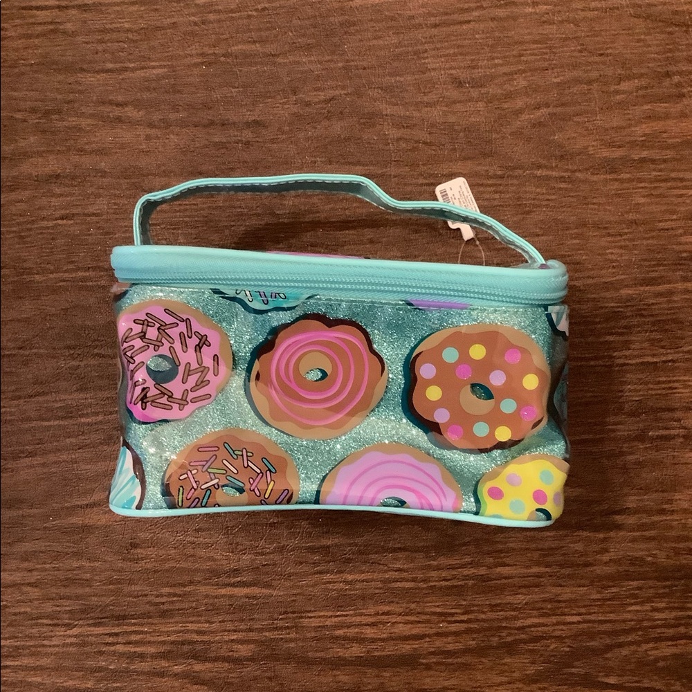 Claire’s donut cosmetic bag